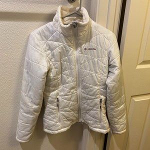 Columbia White Thermal Jacket